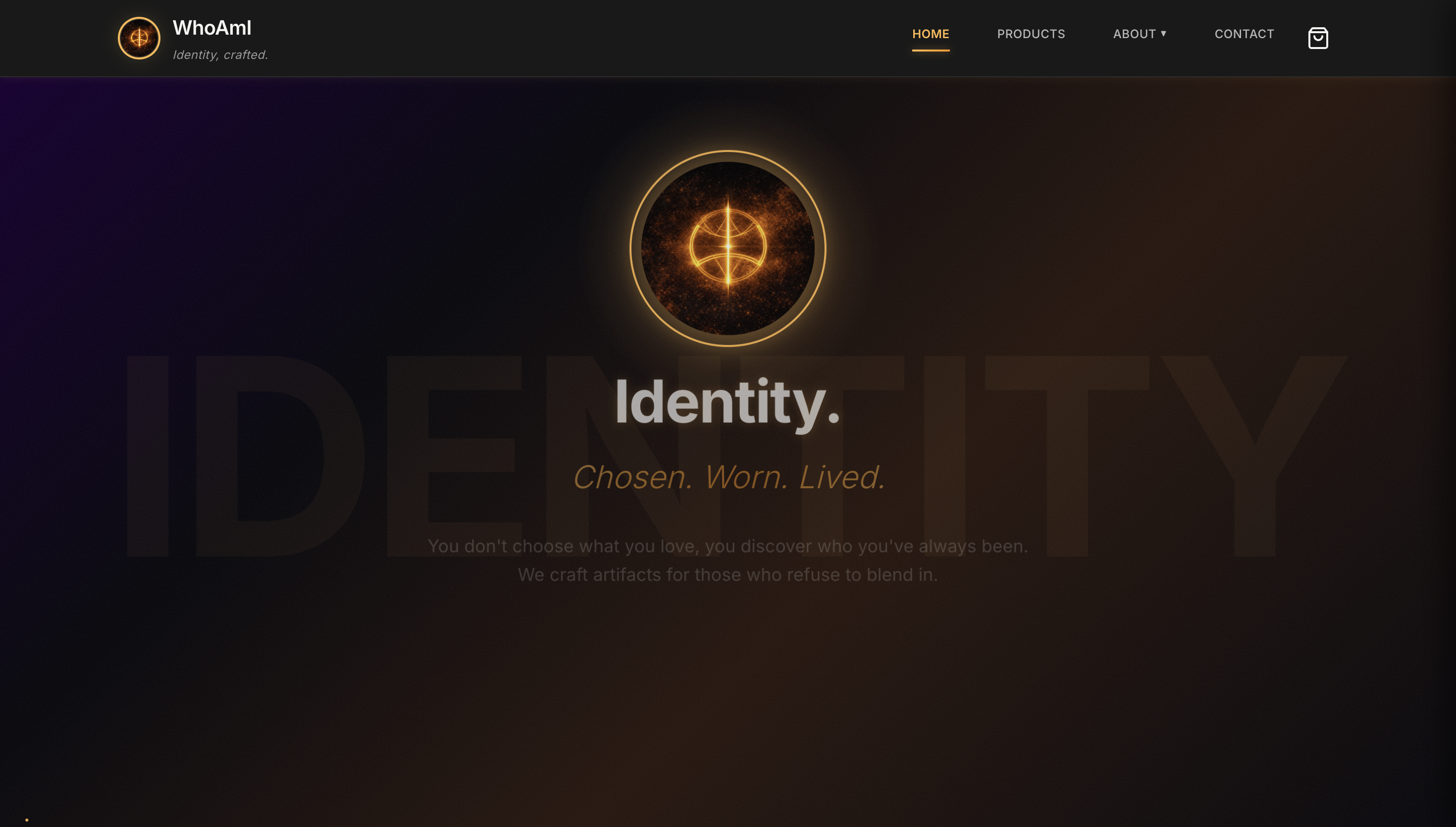Whoami Studios website screenshot